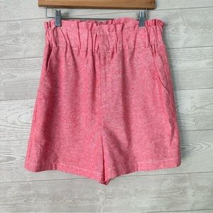 Draper James RSVP Pink Linen blend Shorts M